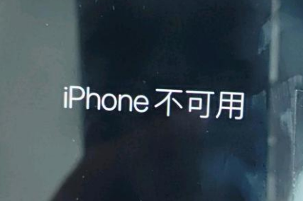 兴和苹果服务网点分享锁屏界面显示“iPhone 不可用”如何解决 